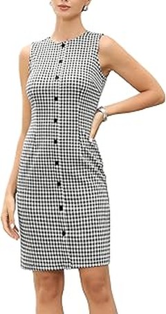 Cómo combinar vestidos midi para la oficina