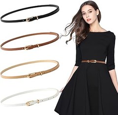 Cinturones Finos para Vestidos: Cuero vs Sintético, ¿Cuál Elegir?