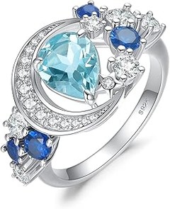 Anillos con piedras de color