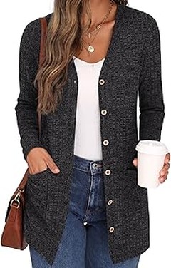 Mejores opciones para comprar chaquetas de punto largas para mujer
