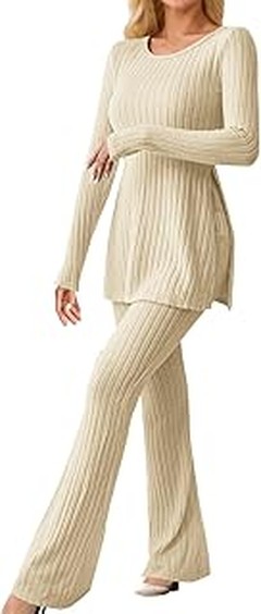 Outfits con pantalones beige mujer