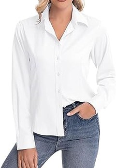 ¿Qué materiales son ideales para camisas blancas de oficina?