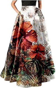 Colores y estampados ideales para vestidos largos en bodas de día