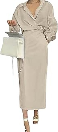 Análisis de precios de vestidos midi para oficina en tiendas online