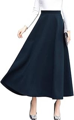 Outfits con faldas midi mujer