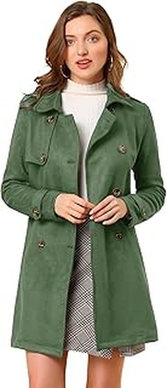 Gabardinas verdes mujer