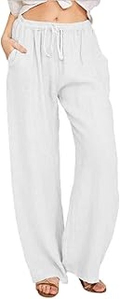 Las últimas tendencias en pantalones blancos anchos para mujer