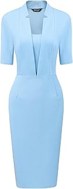 Mejores vestidos midi para oficina en tallas grandes