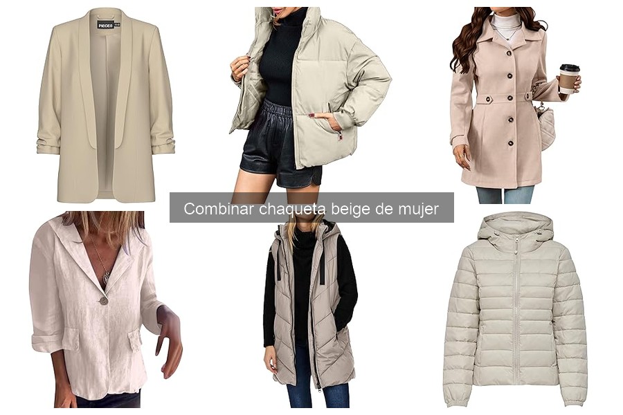 Accesorios perfectos para combinar chaquetas beige de mujer