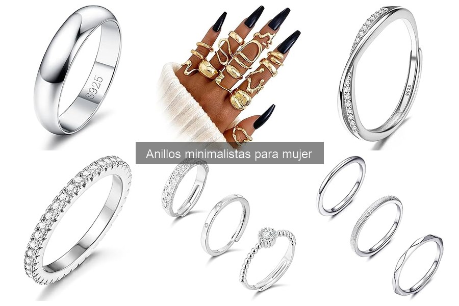 Alternativas a anillos minimalistas hipoalergénicos para mujer