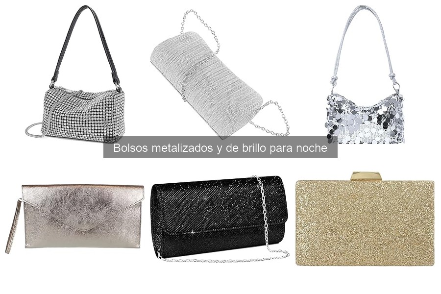 Alternativas a bolsos metalizados para eventos nocturnos