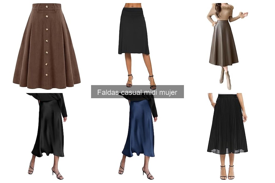 Alternativas a la falda midi casual para mujer