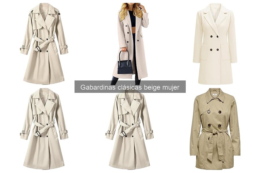 Alternativas a la gabardina clásica beige para mujer
