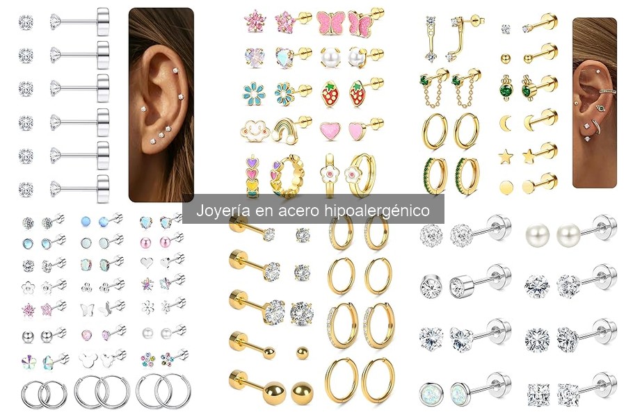 Alternativas a la joyería en acero hipoalergénico