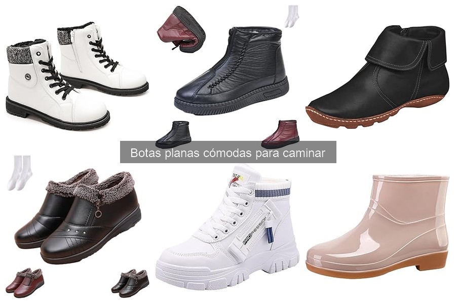 Alternativas a las botas planas cómodas para caminar