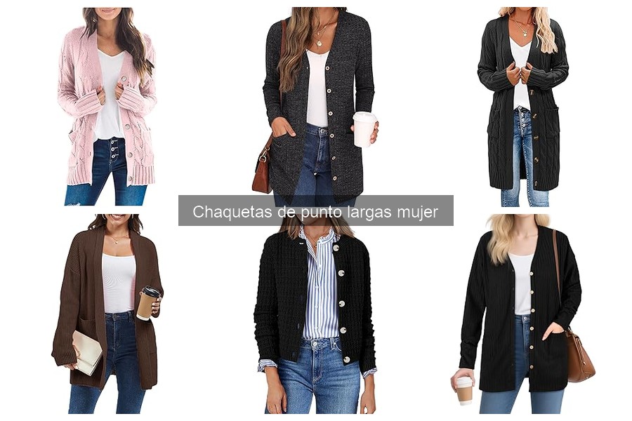 Alternativas a las chaquetas de punto largas para mujer