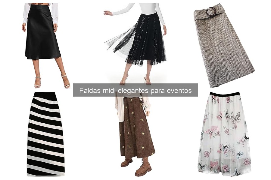 Alternativas a las faldas midi elegantes para eventos