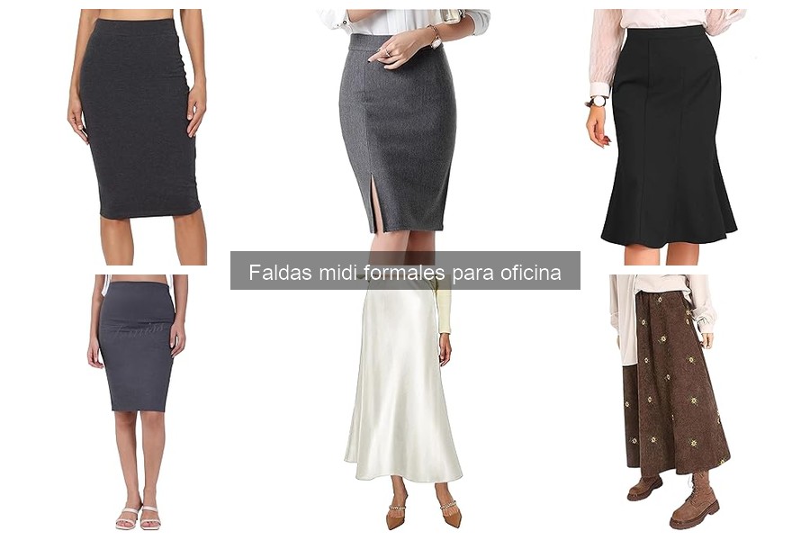 Alternativas a las faldas midi formales para oficina