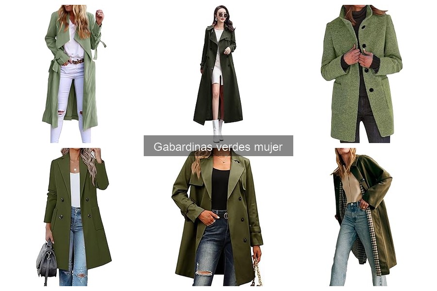 Alternativas a las gabardinas verdes para mujer