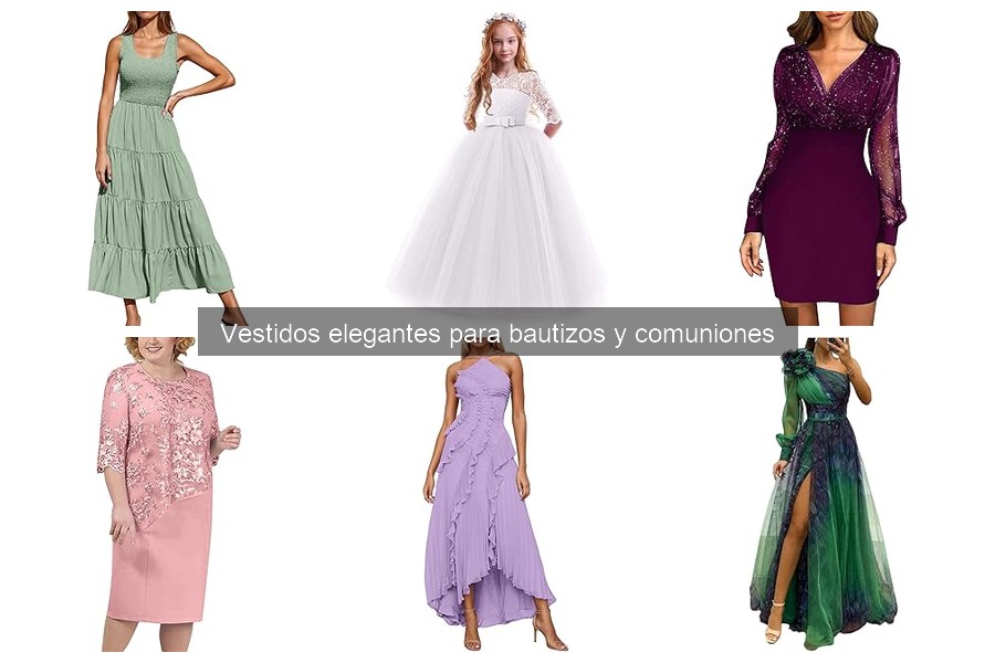 Alternativas a vestidos elegantes para bautizos y comuniones