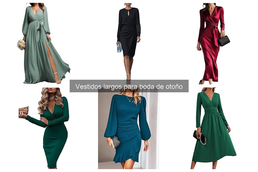 Alternativas a vestidos largos para bodas de otoño