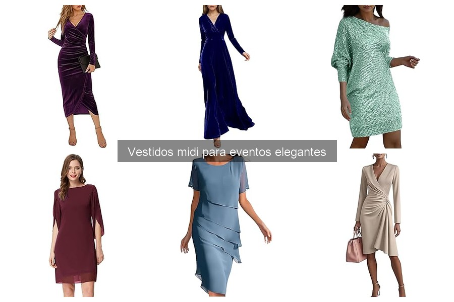 Alternativas a vestidos midi para eventos elegantes