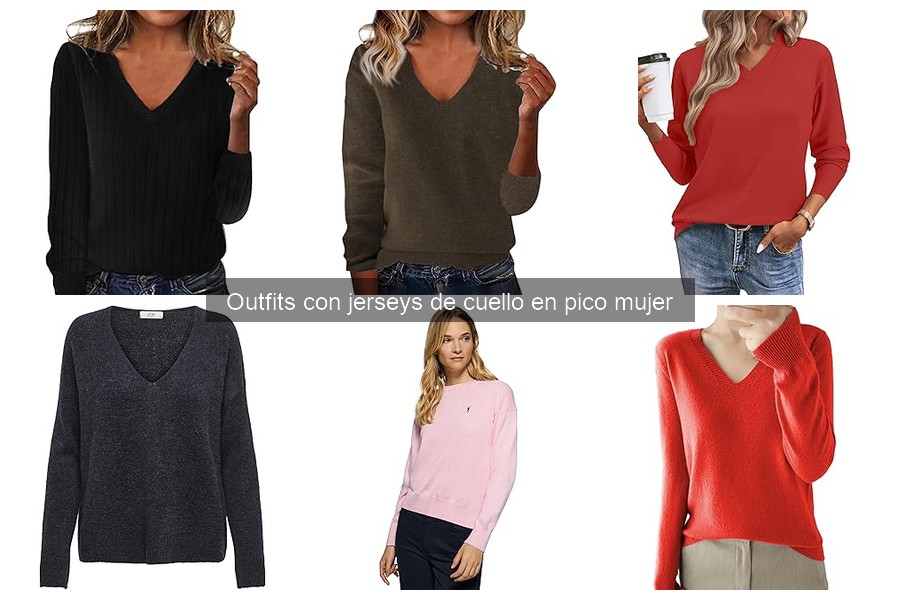 Alternativas al Jersey de Cuello en Pico para Mujer