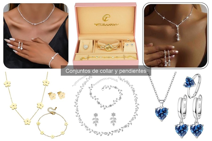 Alternativas asequibles a conjuntos de collar y pendientes