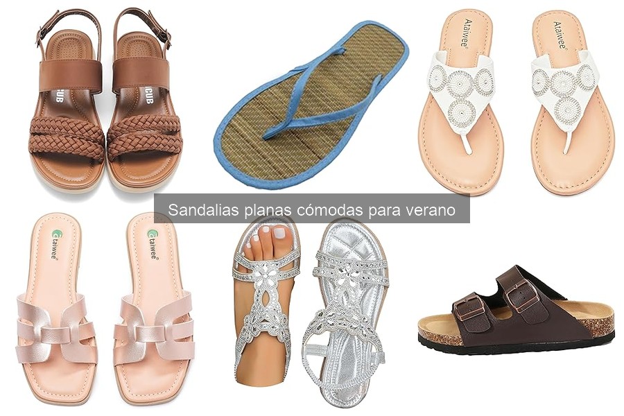 Alternativas cómodas a sandalias planas para verano