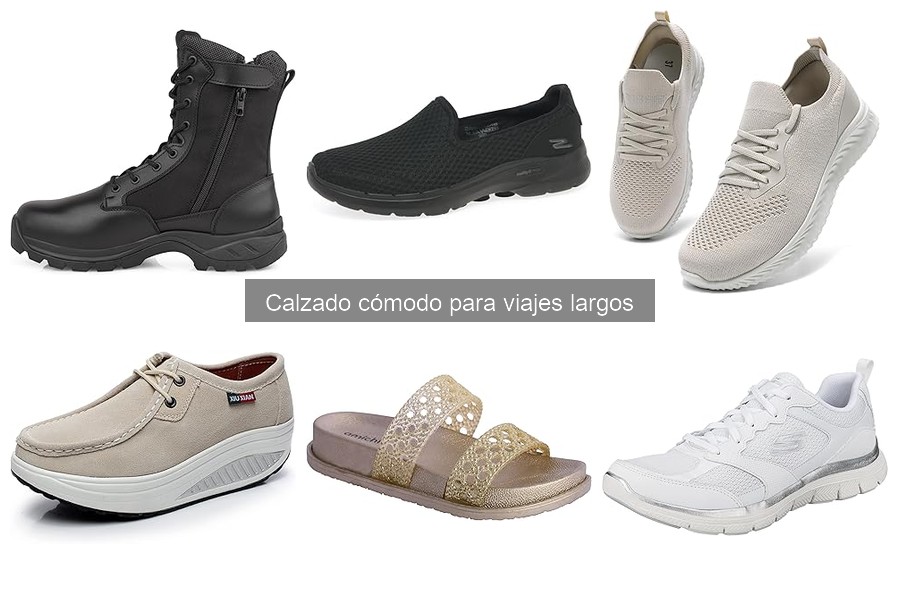 Alternativas de calzado cómodo para viajes largos