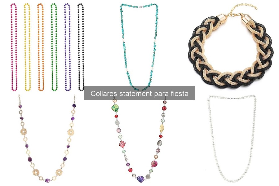 Alternativas económicas a collares statement para fiesta