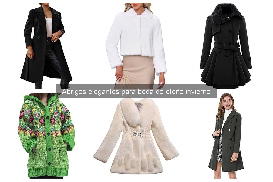 Alternativas elegantes a abrigos para bodas en otoño/invierno