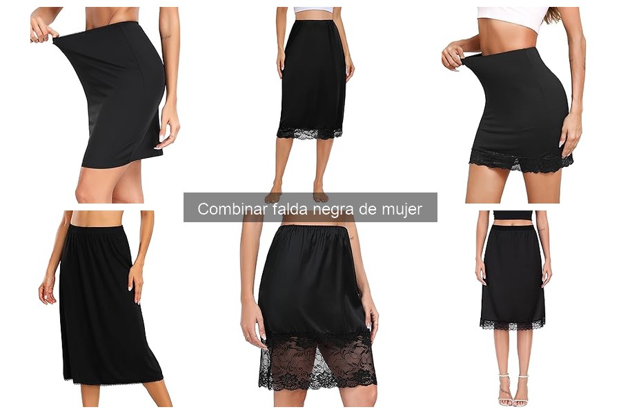 Alternativas elegantes a la falda negra para mujer