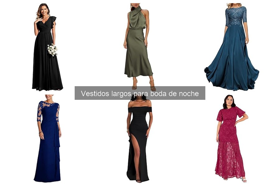 Alternativas elegantes a los vestidos largos para bodas de noche