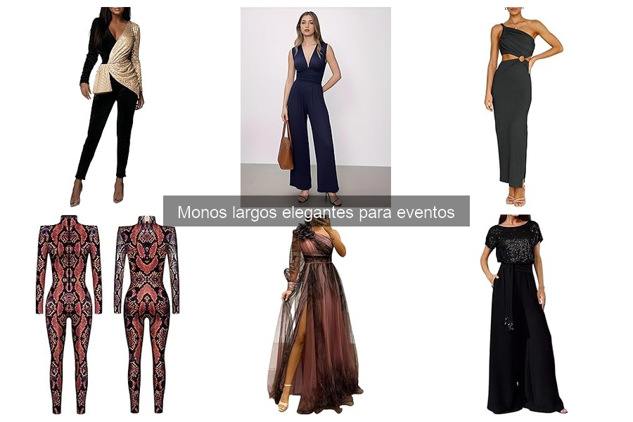 Alternativas elegantes a monos largos para eventos