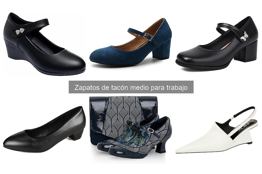 Alternativas ideales a zapatos de tacón medio para el trabajo