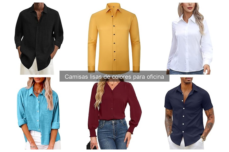 Beneficios de usar camisas lisas de colores en la oficina