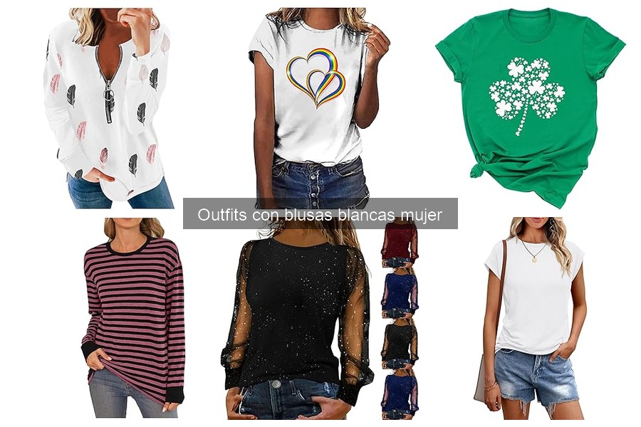 Blusas blancas populares entre influencers para mujer
