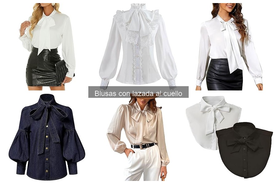 Blusas con lazada al cuello perfectas para ocasiones formales