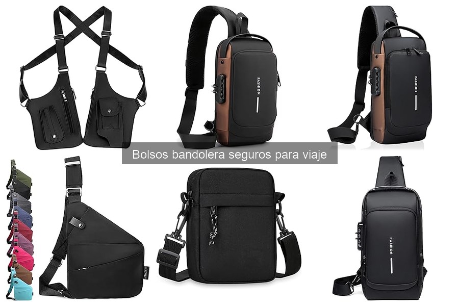 Bolsos bandolera resistentes al agua para viajes seguros