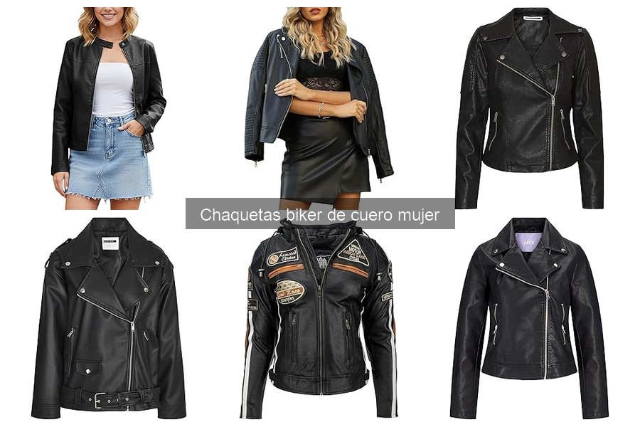 Características de la Chaqueta Biker de Cuero para Mujer