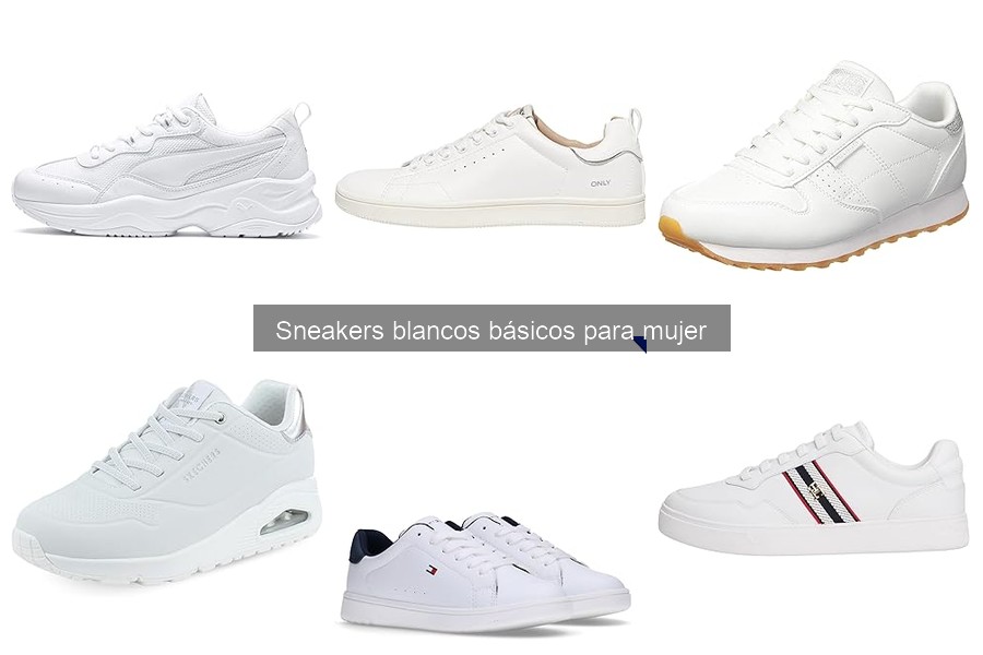 Características de los Sneakers Blancos Básicos para Mujer