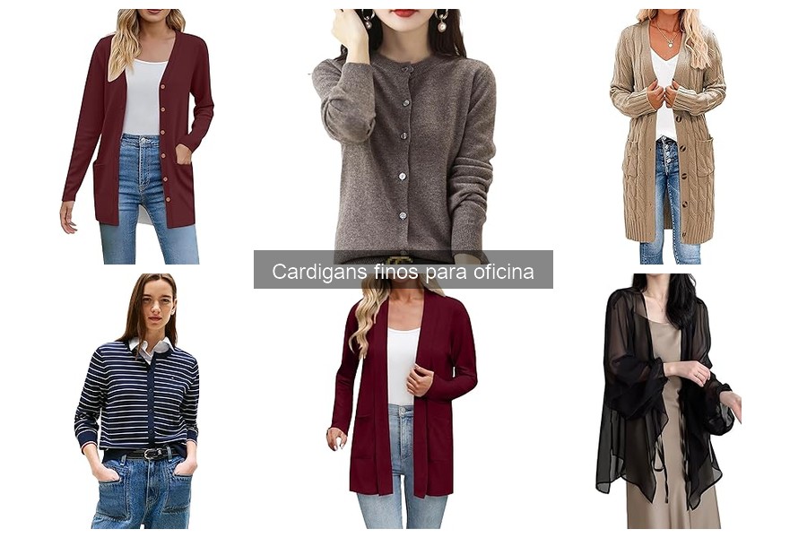Cardigans finos ideales para trabajar en climas cálidos