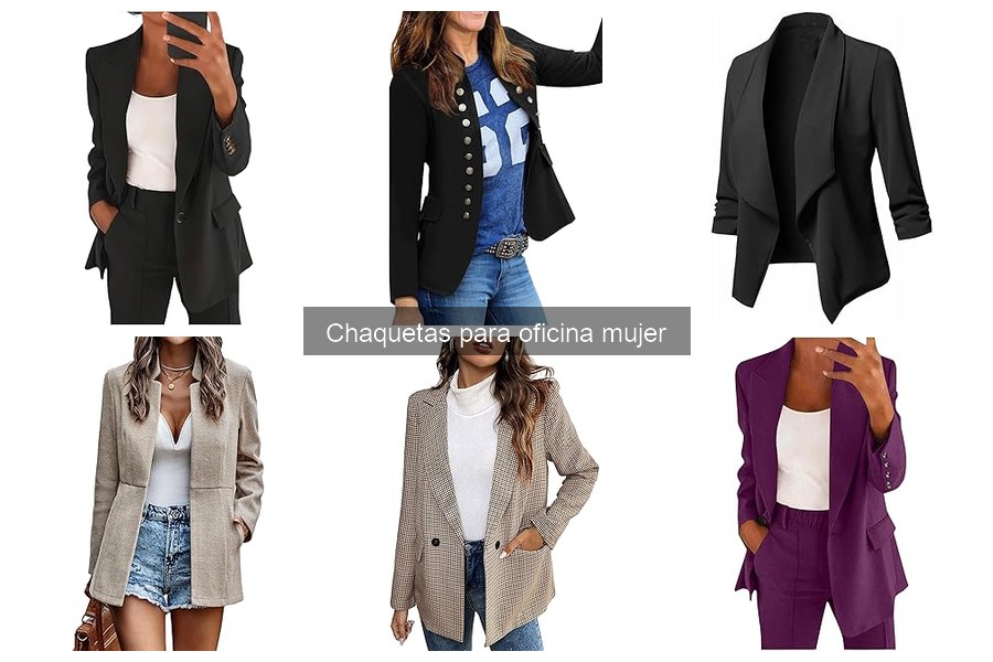 Chaquetas para oficina versátiles que combinan con todo