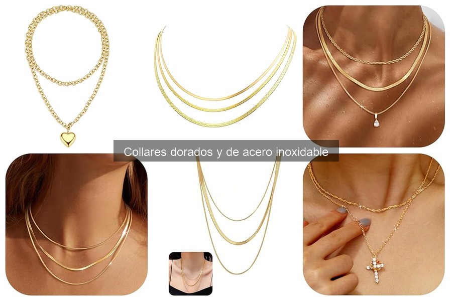 Collares dorados y de acero inoxidable: características y usos