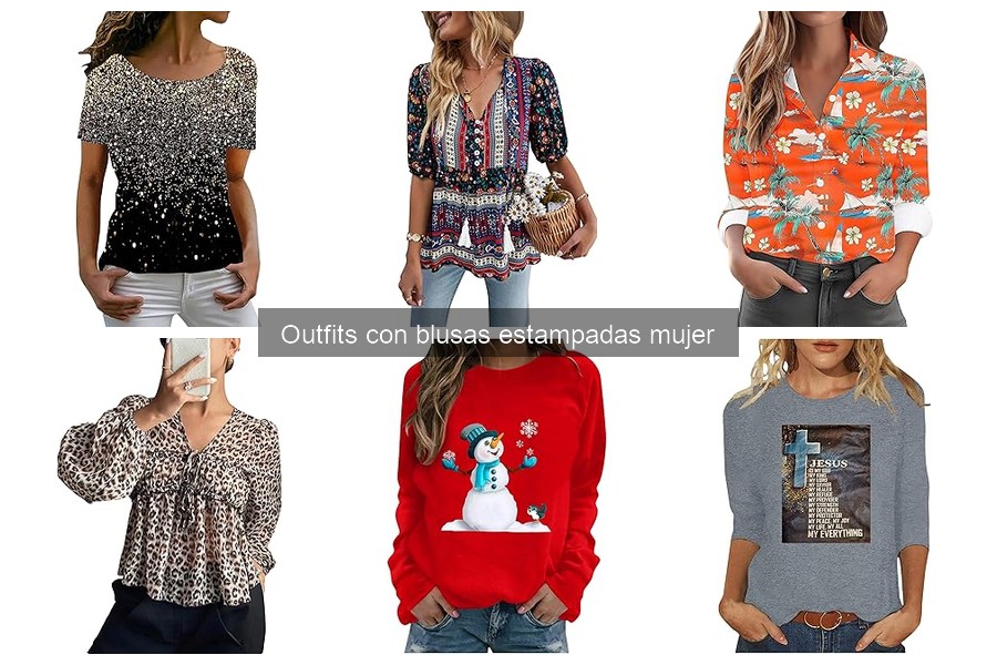 Combina blusas estampadas: Guía de outfits femeninos