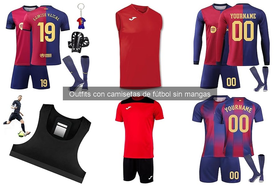 Combina camisetas de fútbol sin mangas: outfits prácticos