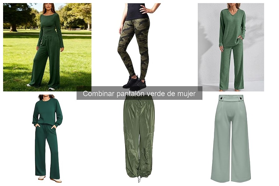 Combina camisetas ideales con pantalón verde de mujer