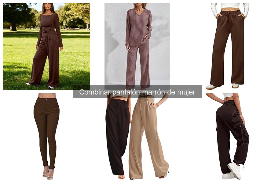 Combina pantalones marrones de mujer con estos zapatos