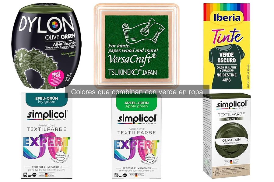 Cómo accessorizar ropa verde: Colores que combinan